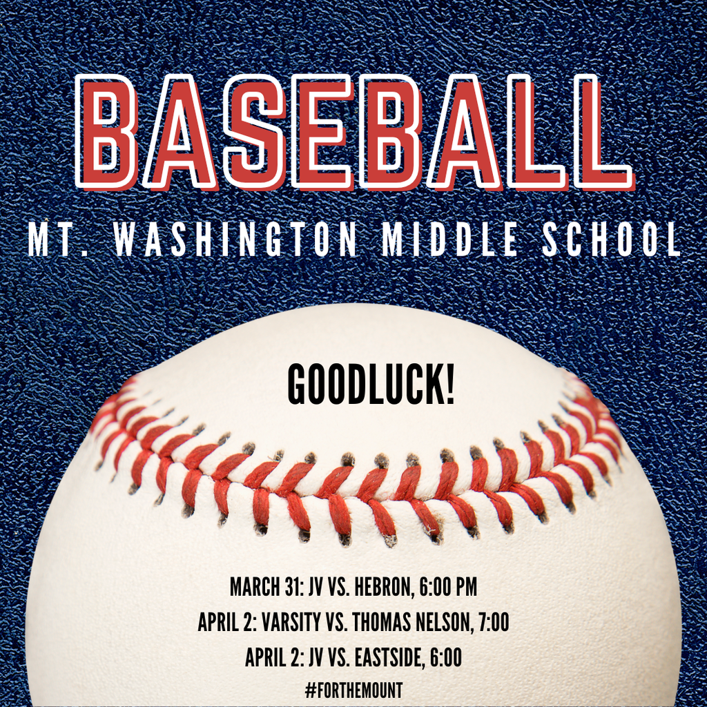 Good luck MWMS Baseball Team