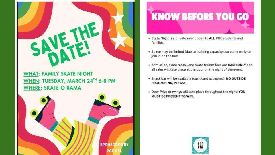 Skate Night March 24th