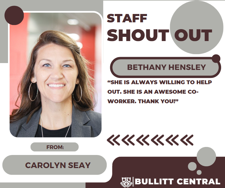 Staff Shoutout! 
