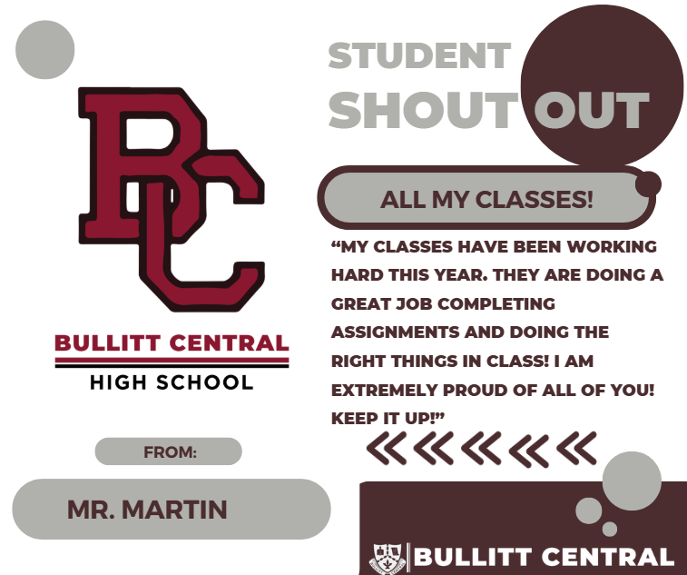 Student Shoutout! 