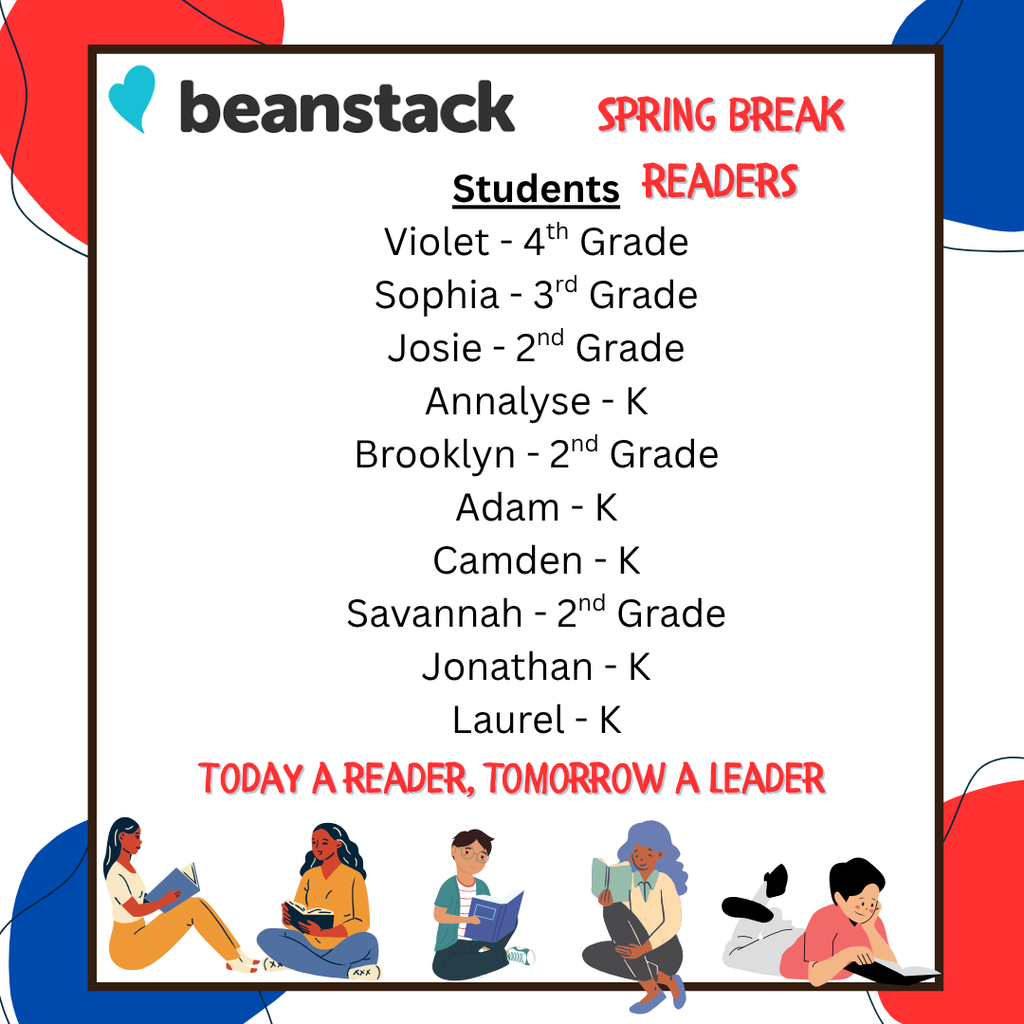 Beanstack Spring Break readers