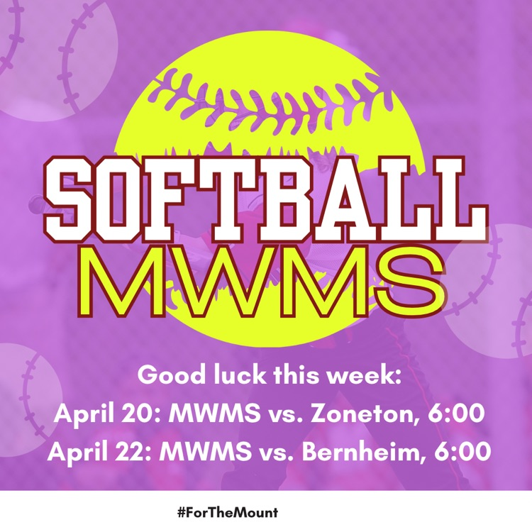 Good luck MWMS Softball