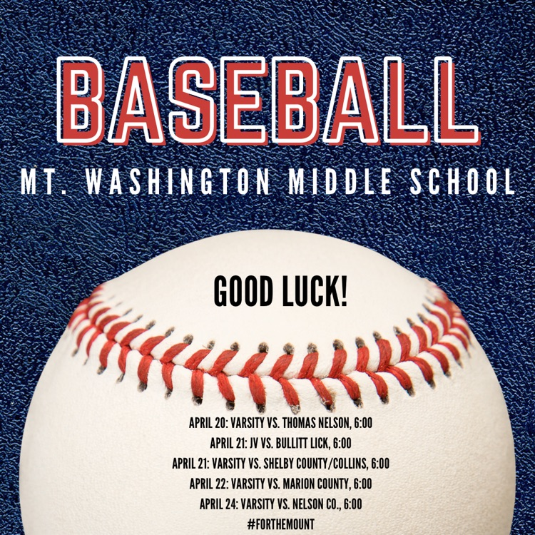 Good Luck MWMS Baseball