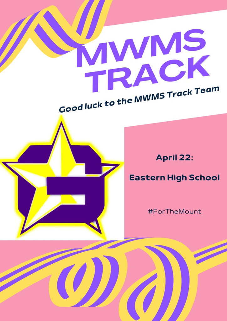 Good luck MWMS Track Team