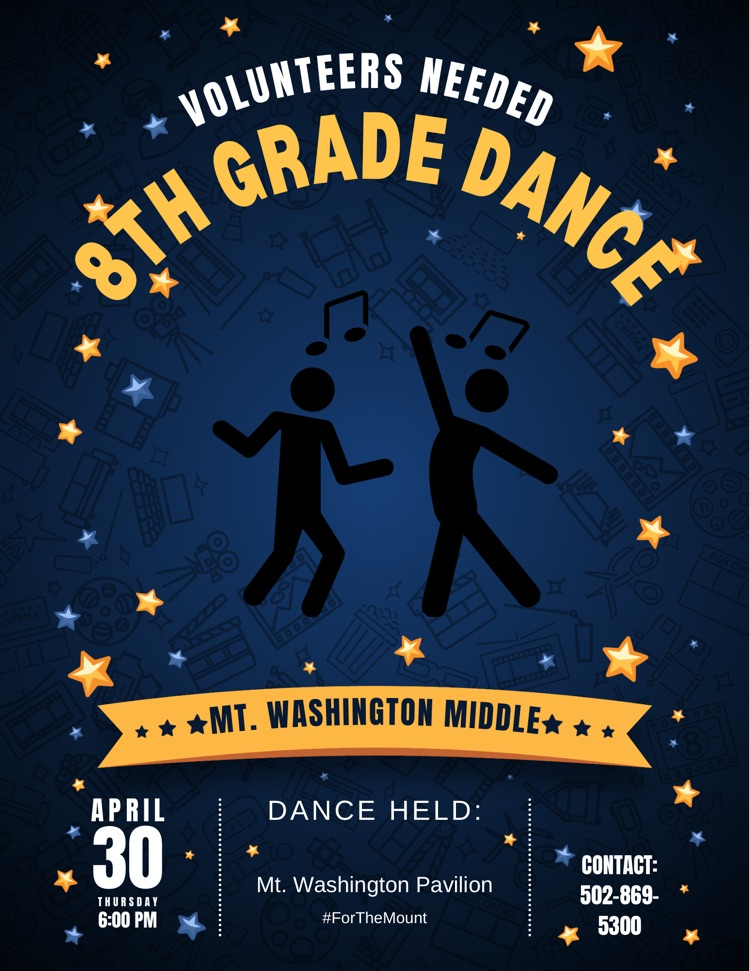 Volunteers Needed-8th grade dance