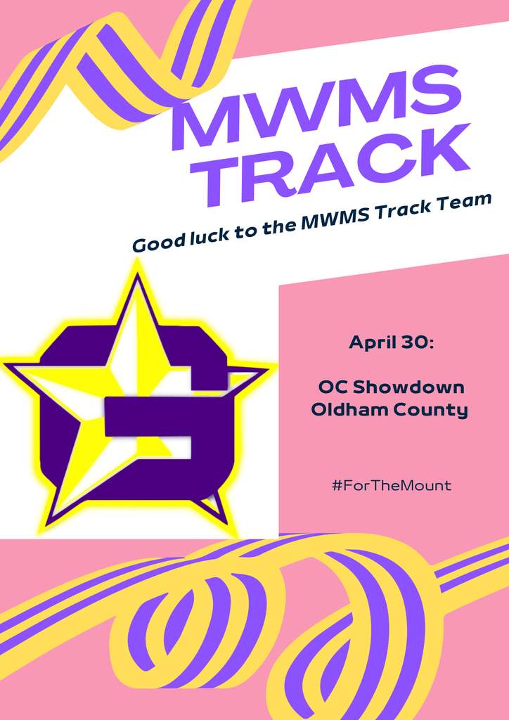 Good luck to the MWMS Track Team