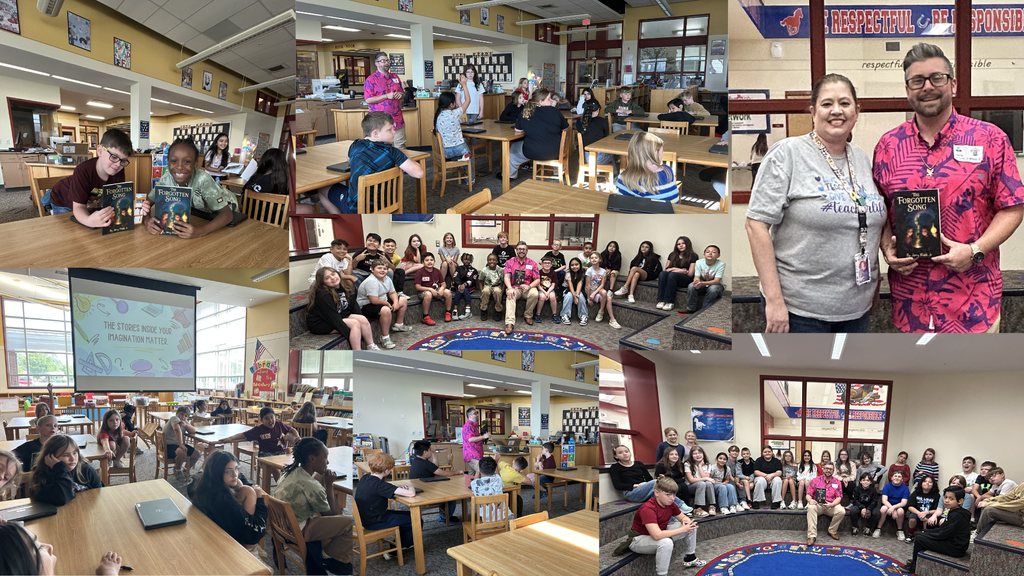 Pictures of Jerry Webb Jr. author visit - April 2026