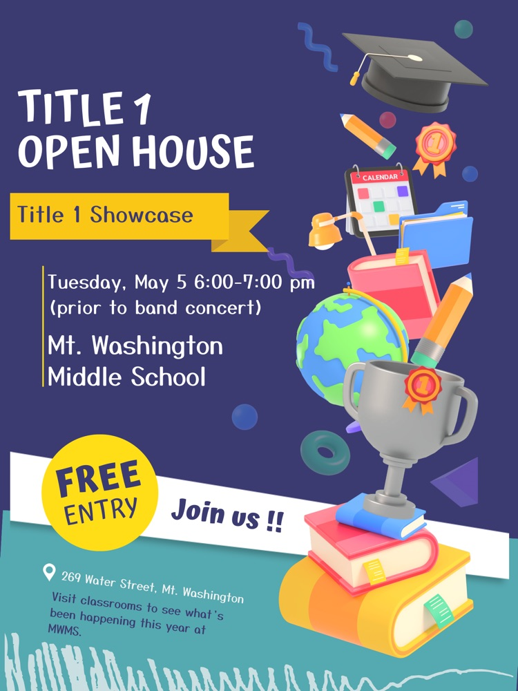 Title 1 Open House, May 5