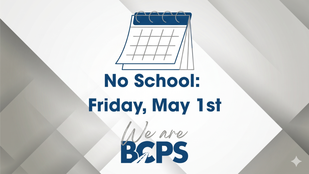 No School: Friday, May 1st