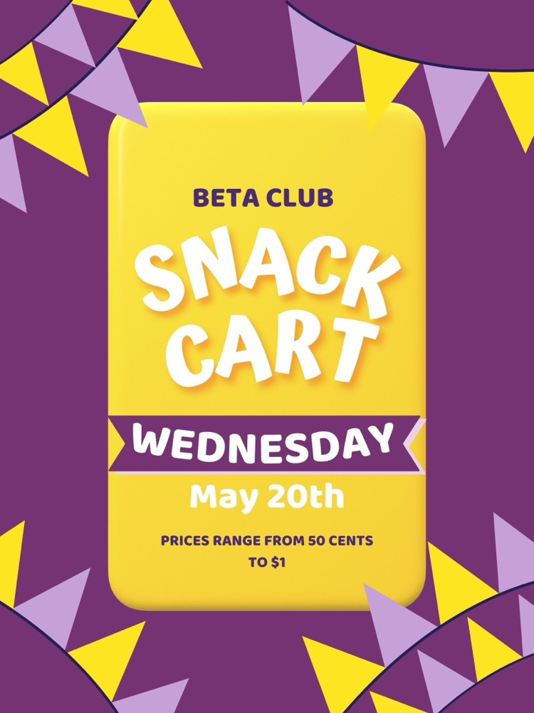 Beta Club Snack Cart 