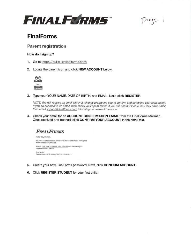 Final Forms, Page 1