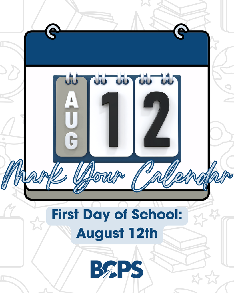 First Day of School: August 12th