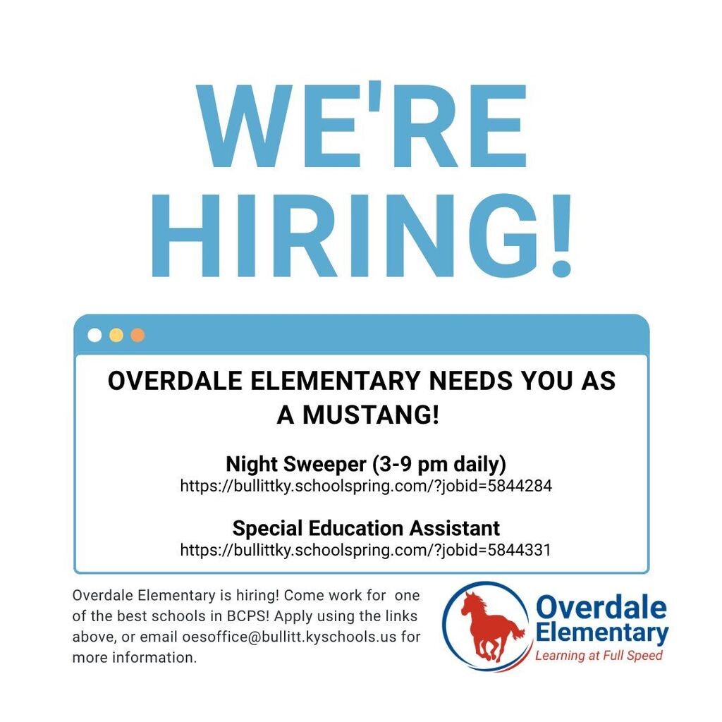 OES is Hiring!