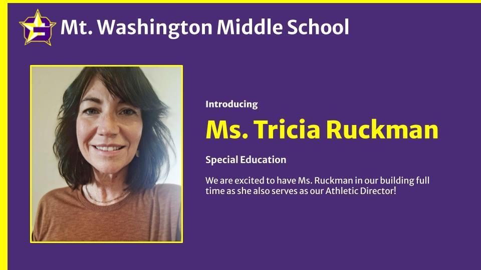 Welcome Ms. Ruckman