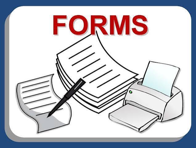 Fee Waiver and Cafeteria Fee Forms