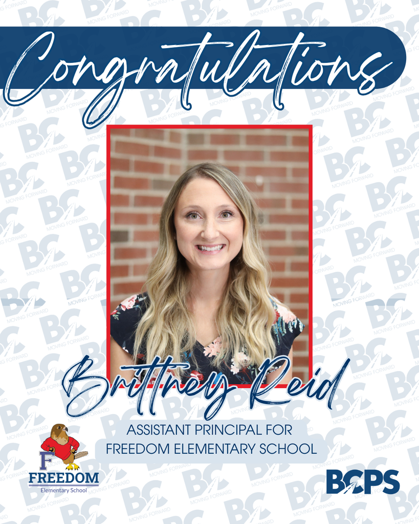Congratulations to New Assistant Principal at Freedom Elementary, Brittney Reid