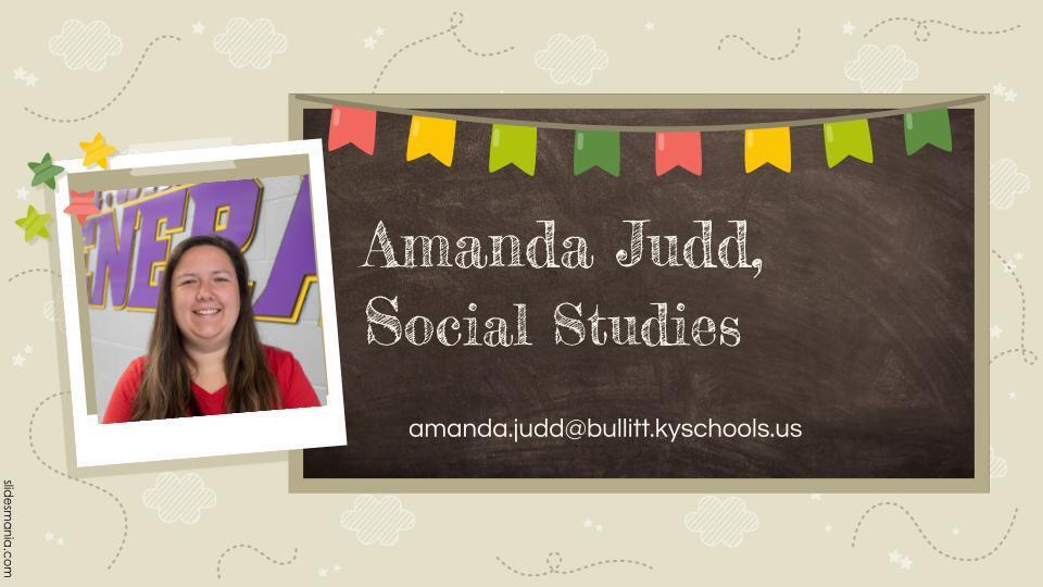 Mrs. Judd, Social Studies