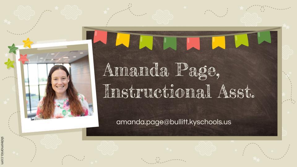 Mrs. Page, Instructional Assistant