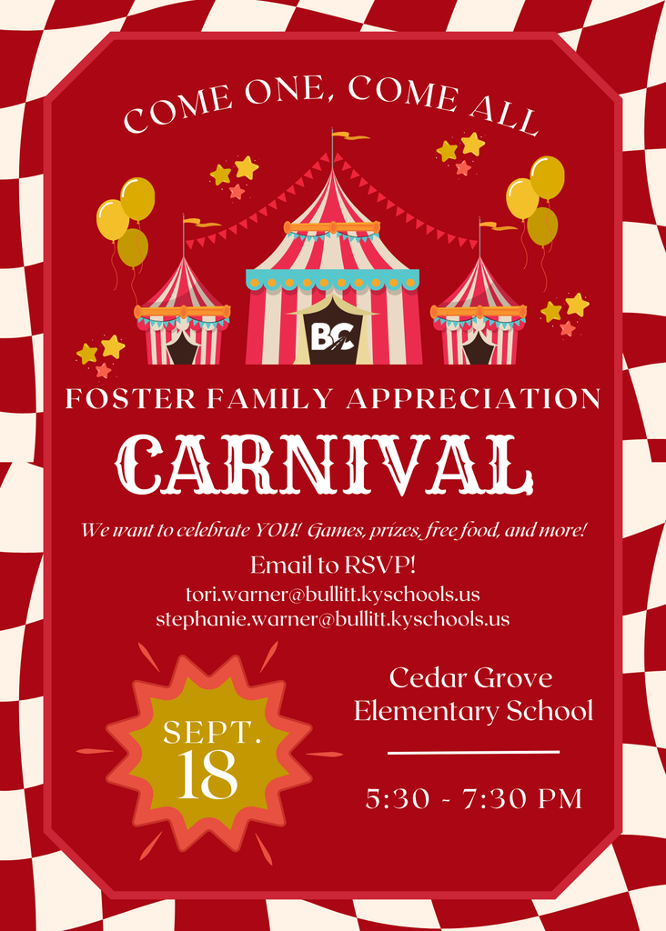 Foster Family Appreciation Carnival: Sept. 18th