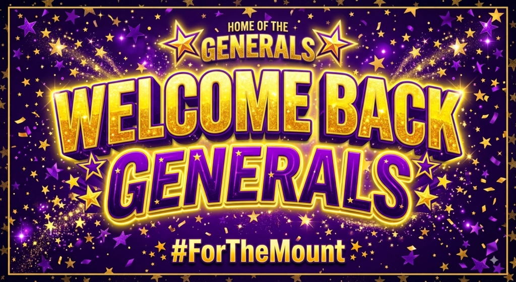 Welcome back Generals