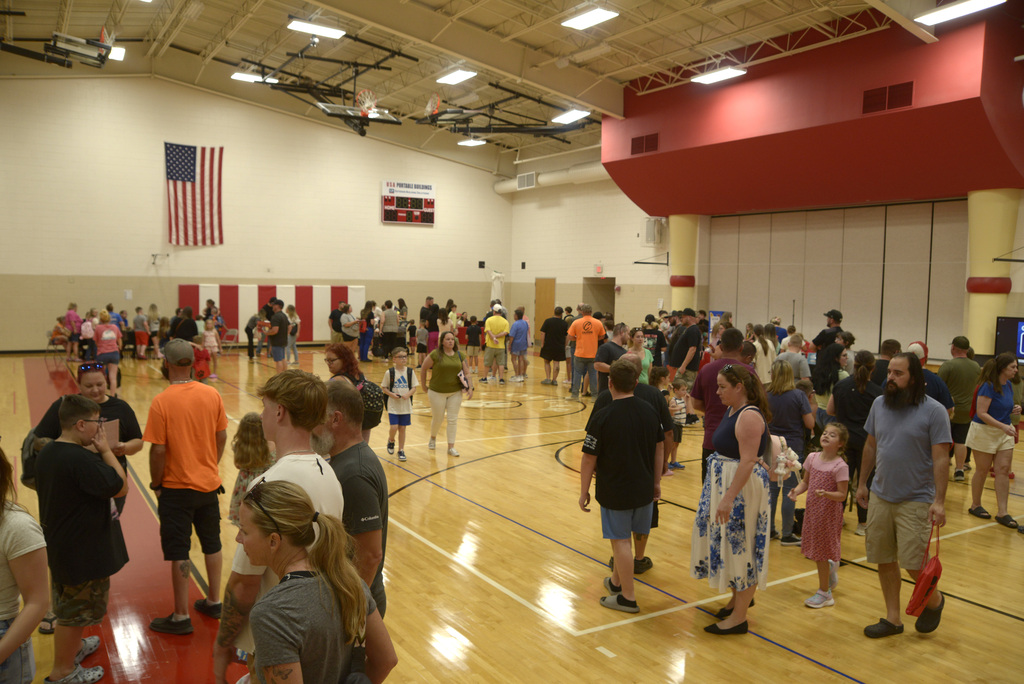 families in the gym