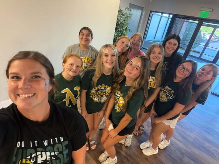 NBHS Volleyball at Kinder Kickoff Face Painting