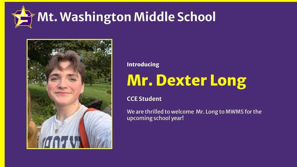 Mr. Long, CCE Student