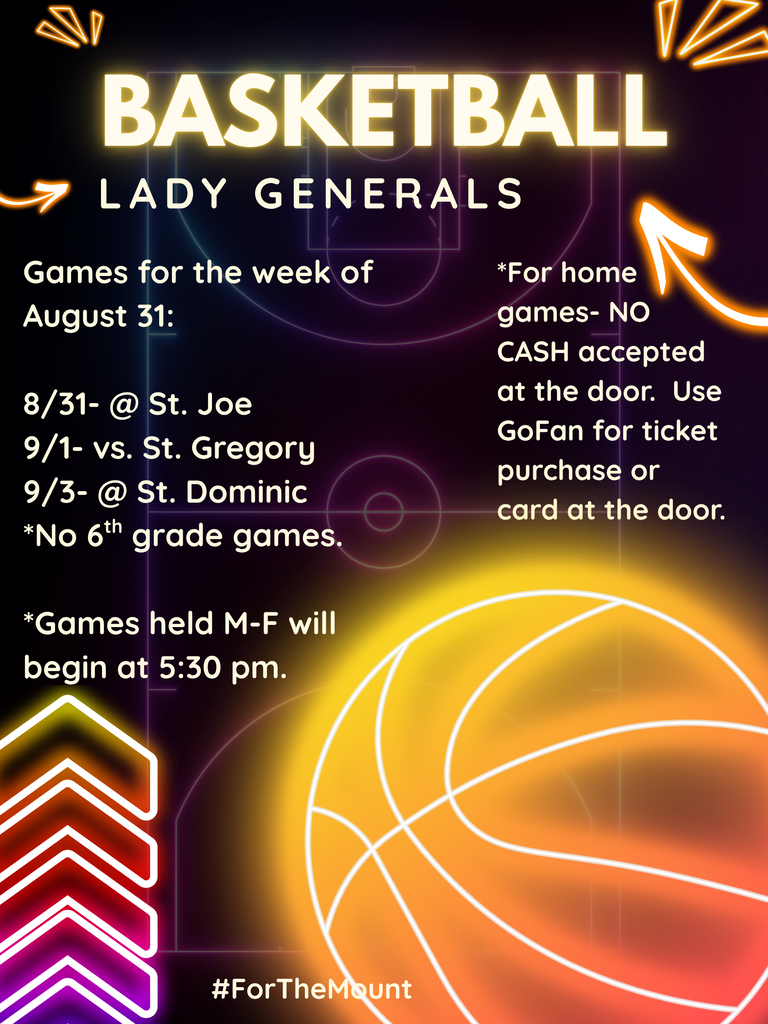 Good luck Lady Generals Basketball