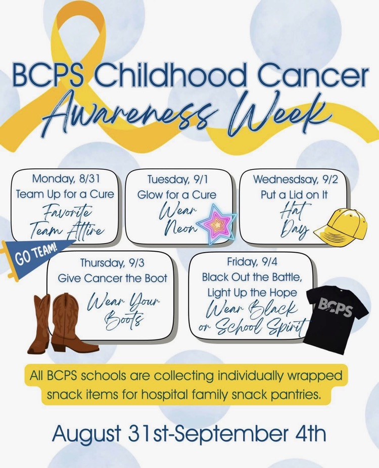 BCPS Childhood Cancer Awareness Week