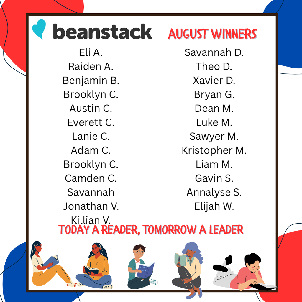 Back to School Reading Challenge Winners
