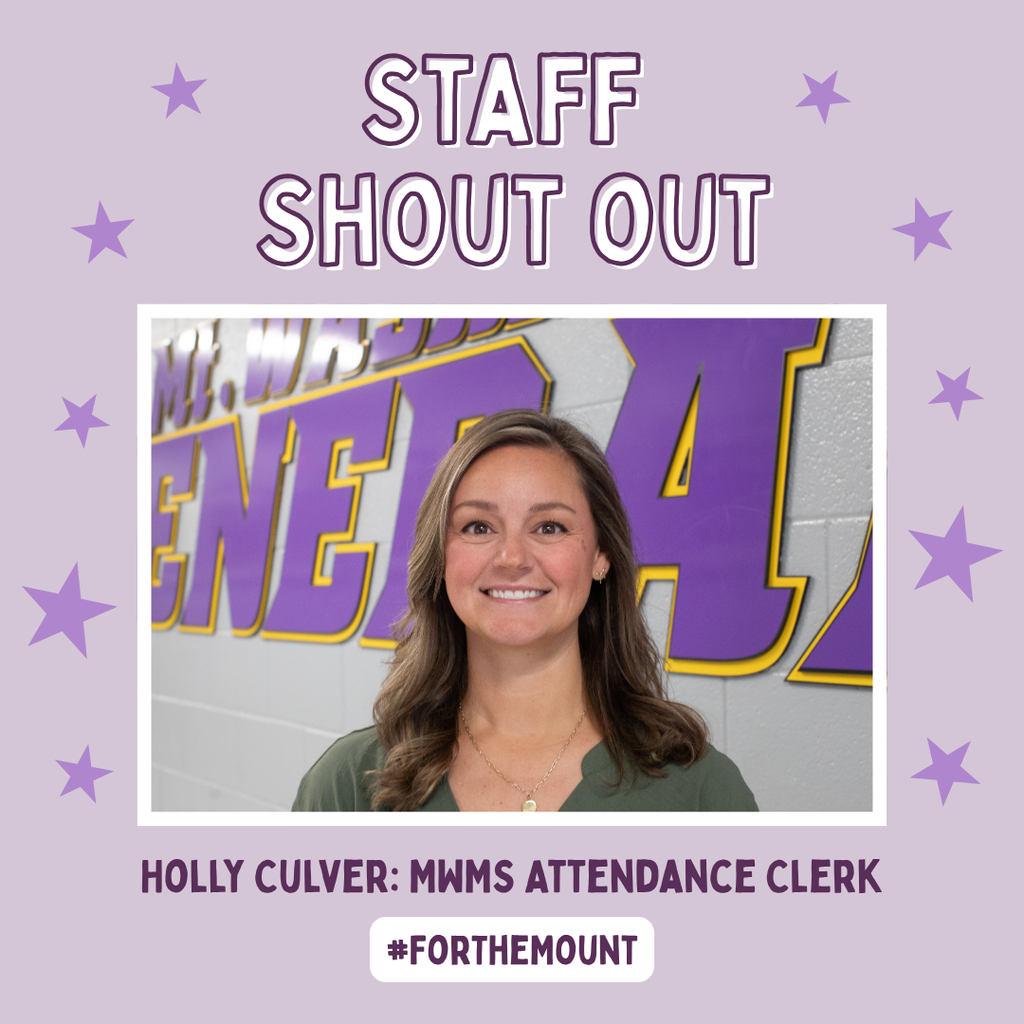 Mrs. Culver: MWMS Attendance Clerk