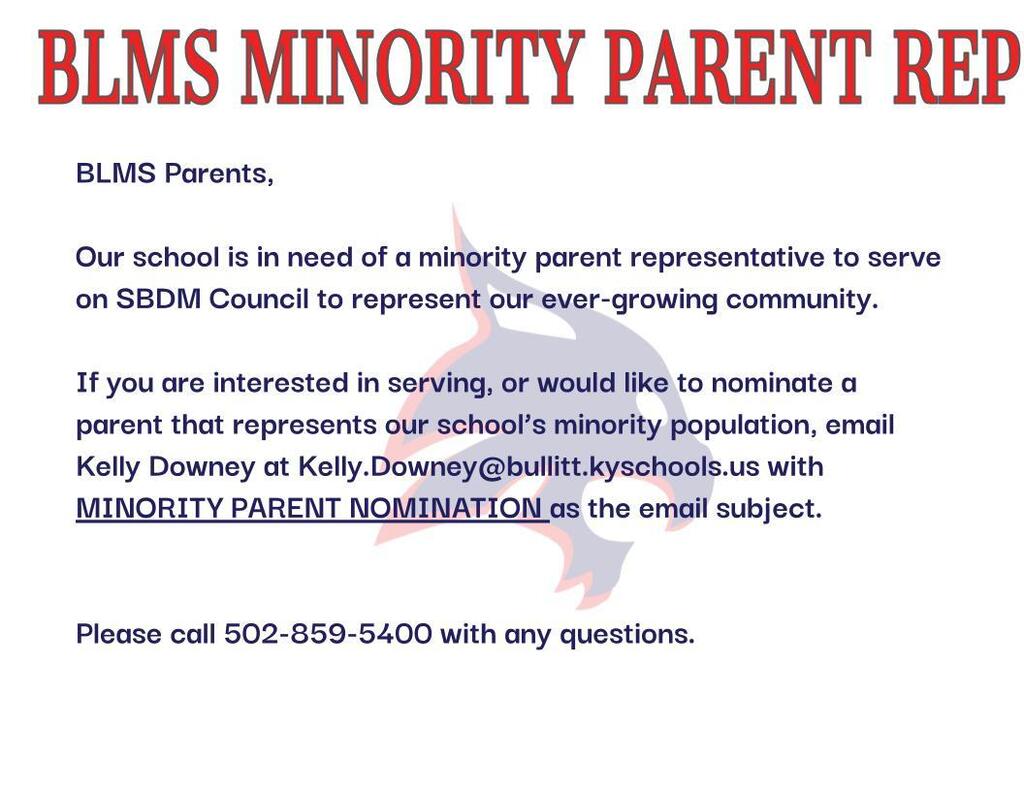Minority Parent Rep