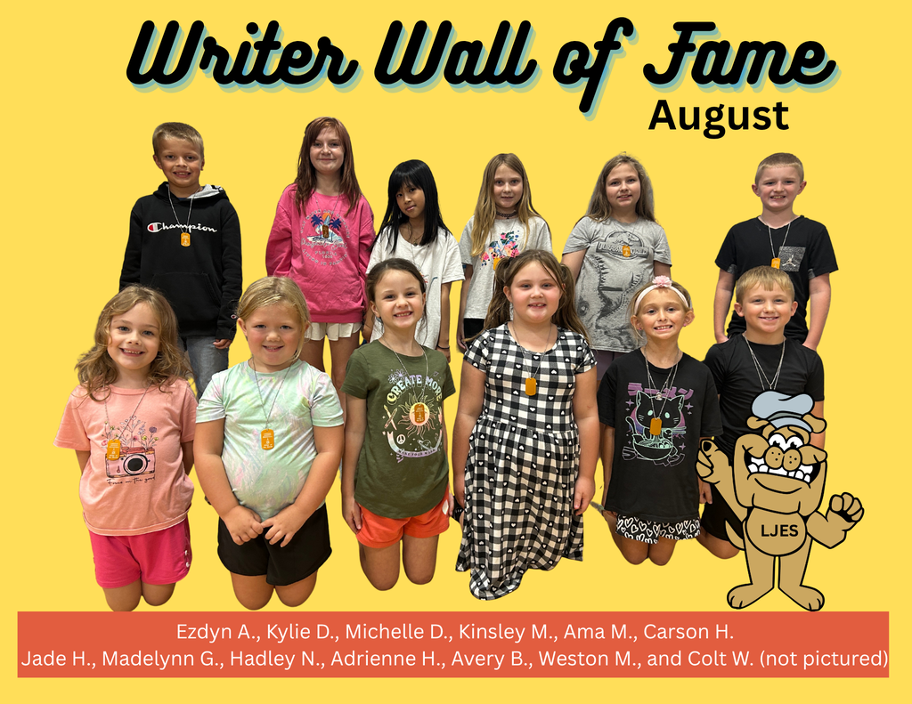 August Writer Wall of Fame