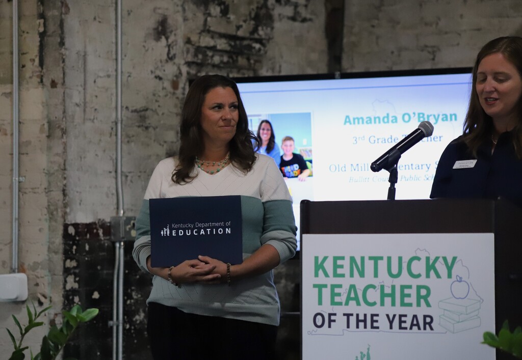 Amanda O'Bryan Kentucky Teacher of the Year Ceremony