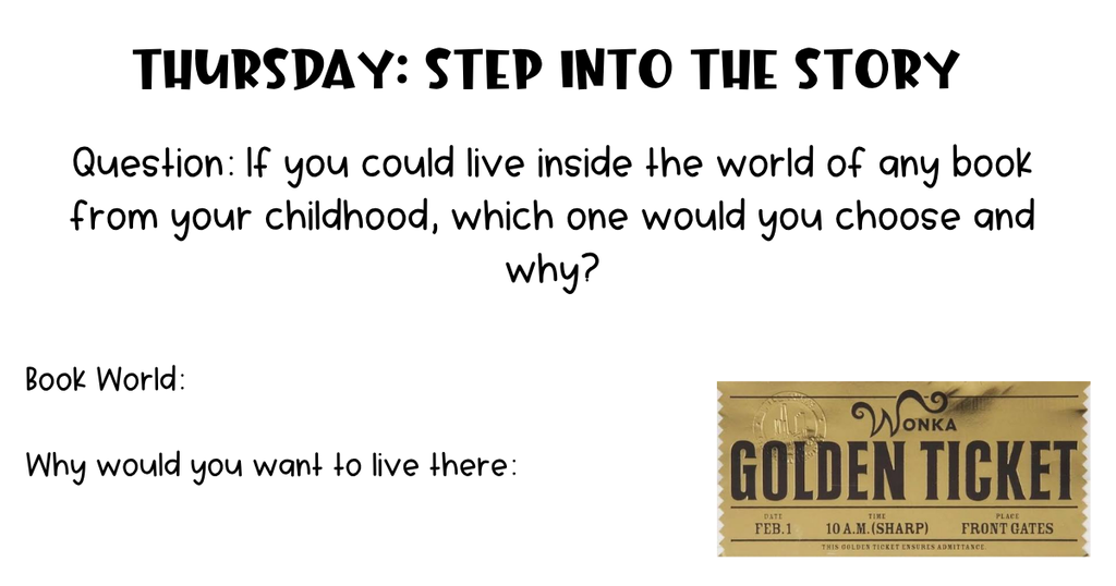 Inspired by Dolly Parton’s legacy of inspiring a lifelong love of books, this week is all about sharing stories across generations. Take a few minutes each day to sit down with a guardian, ask them the daily question, and jot down their answers below. This will be checked by the student’s first Bobcat Time teacher every day this week.