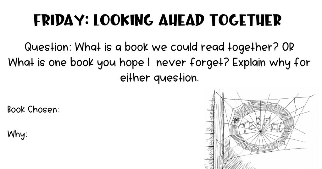 Dolly Days Reading Talks: Inspired by Dolly Parton’s legacy of inspiring a lifelong love of books, this week is all about sharing stories across generations. Take a few minutes each day to sit down with a guardian, ask them the daily question, and jot down their answers below. This will be checked by the student’s first Bobcat Time teacher every day this week.