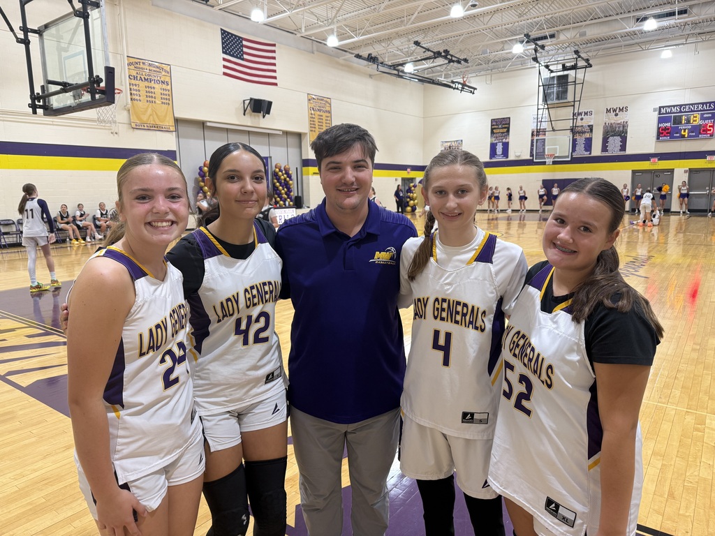 Lady Generals Basketball 8th Grade Night