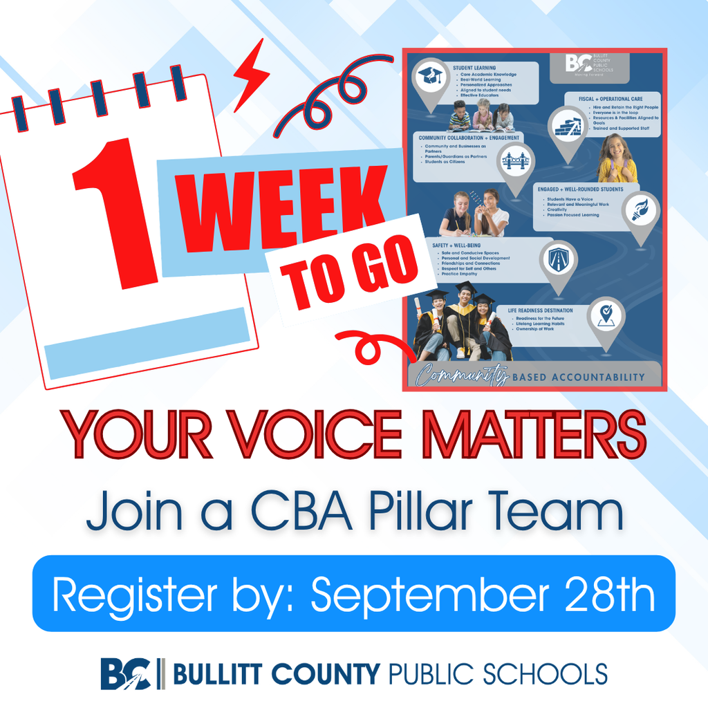 Community Based Accountability Recruitment: One Week to go