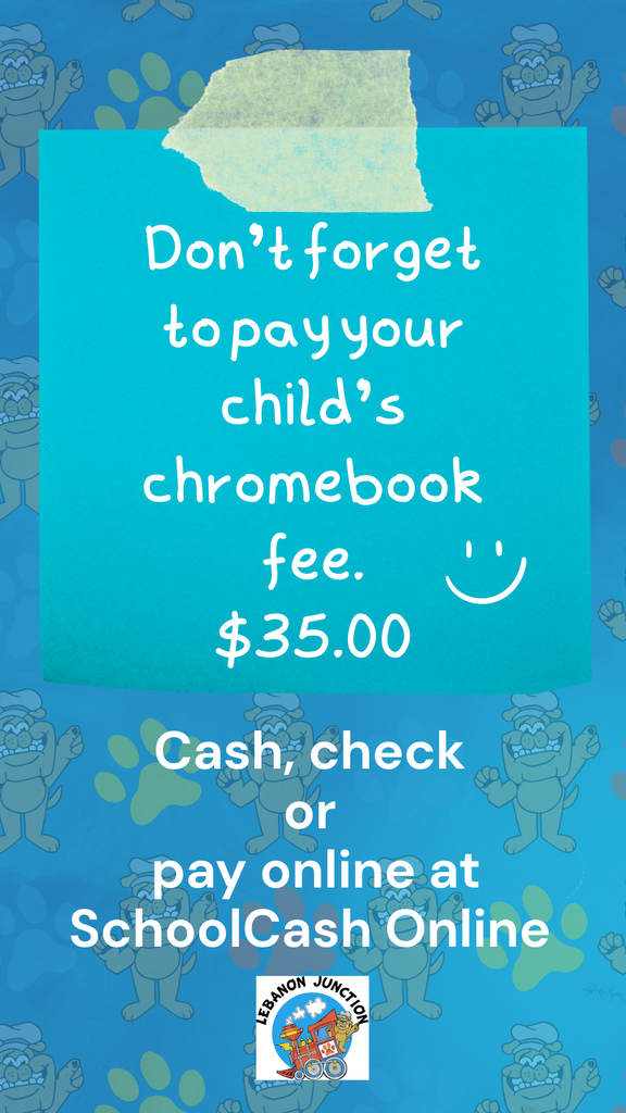 Chromebook Fee Reminder