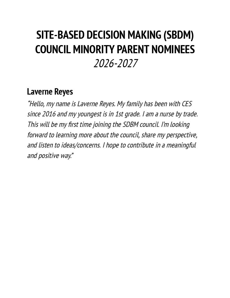 SBDM Minority Parent Nominee