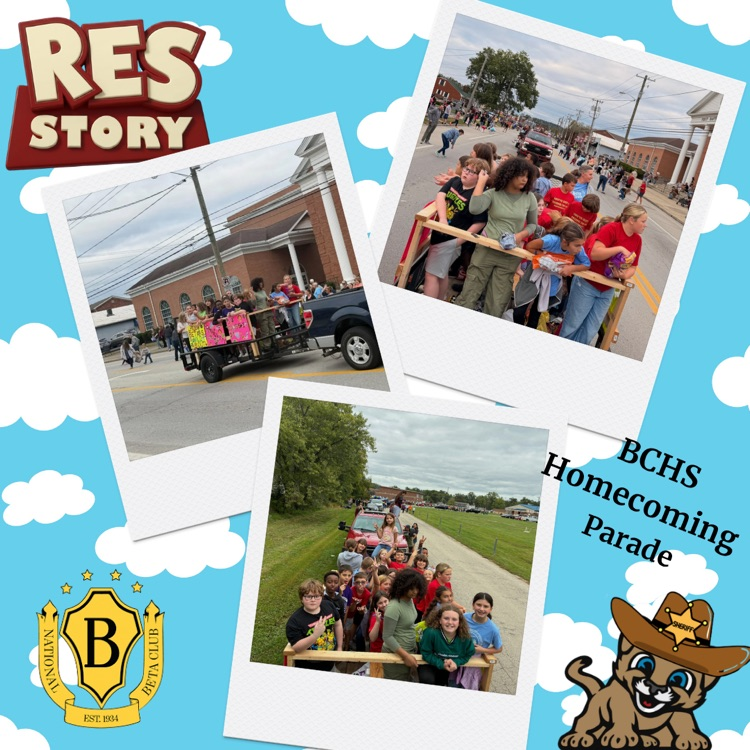 beta club at BCHS HOCO parade