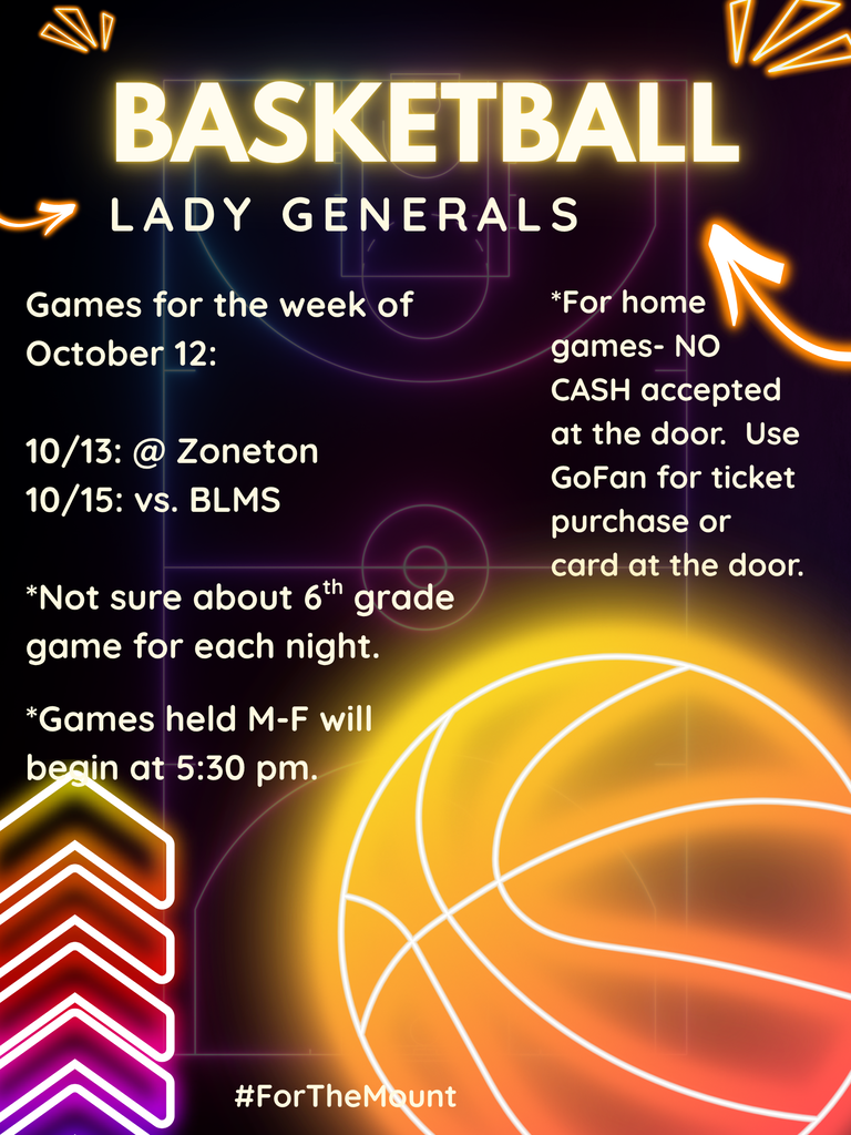 Good luck Lady Generals Basketball