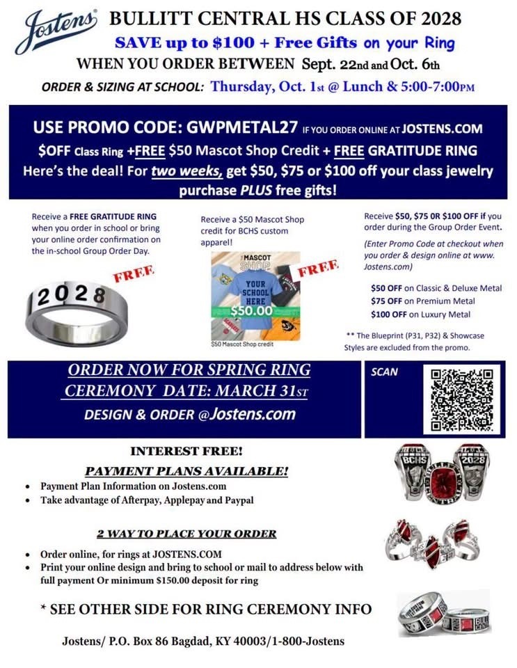 Class ring order form!