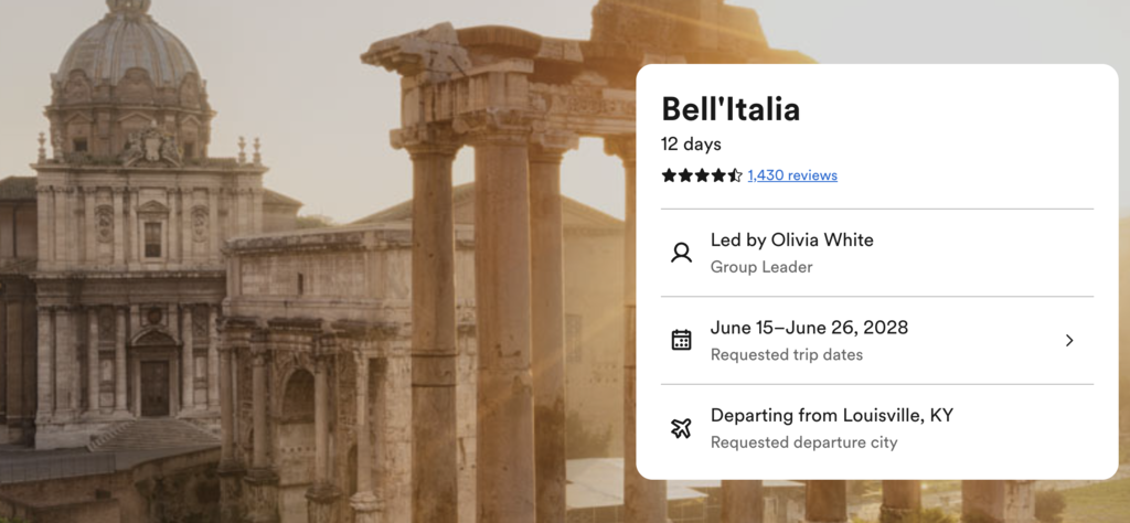 Travel Opportunity