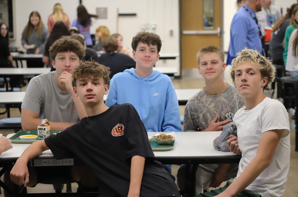 National School Lunch Week: Students being served and eating school lunch
