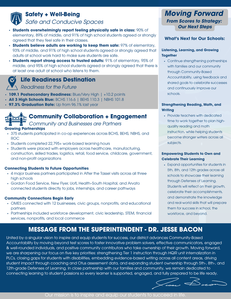 BCPS State Accountability at a Glance