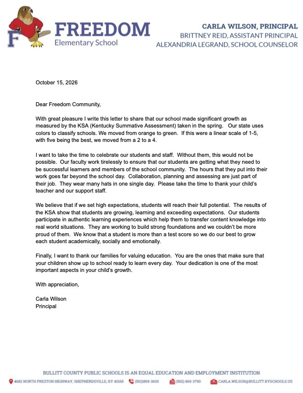 KSA Letter