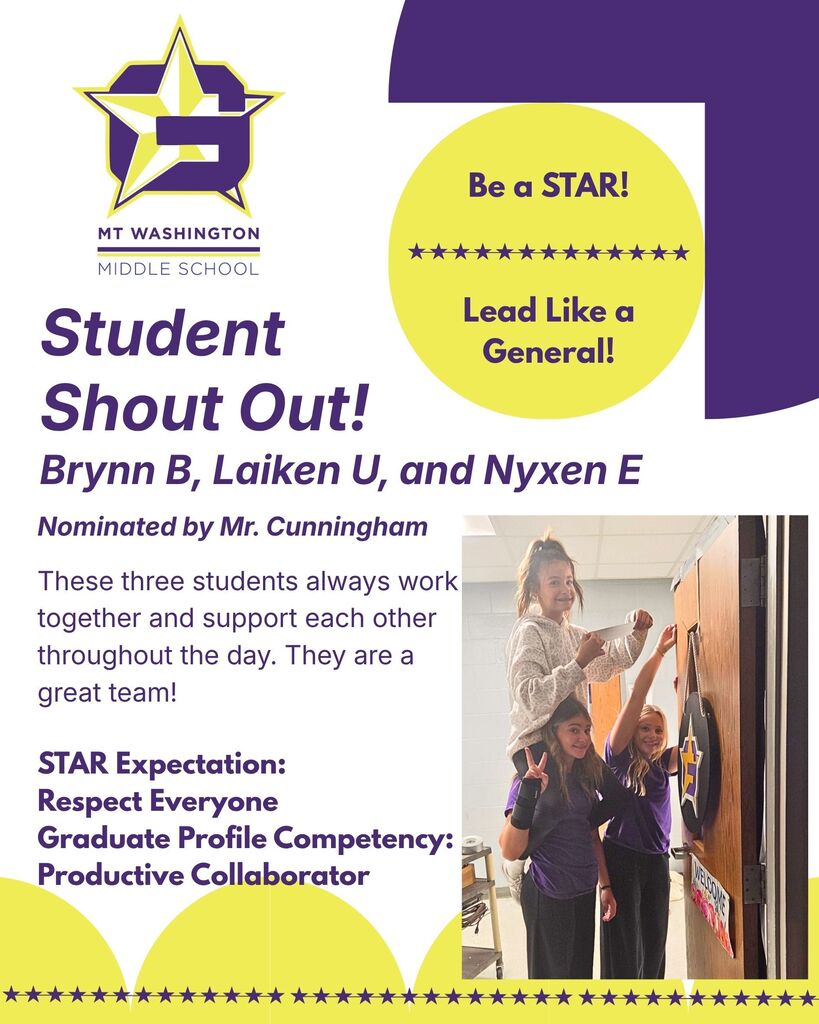 MWMS Student Shout Out!