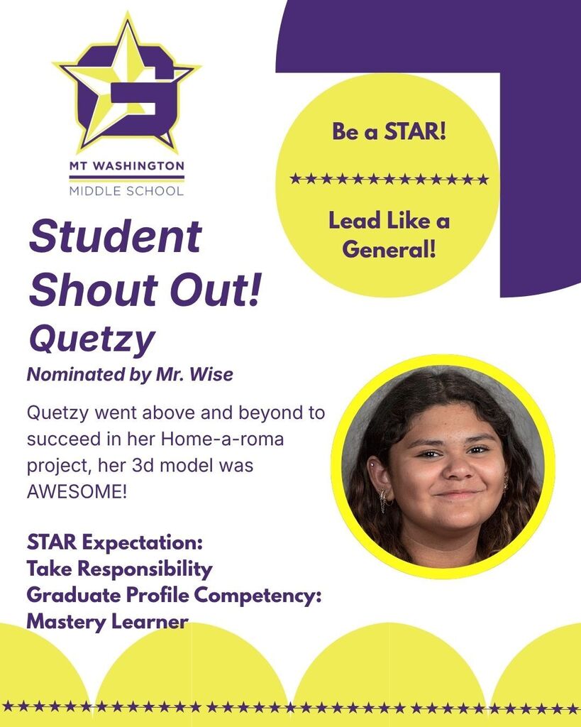 MWMS Student Shout Out!