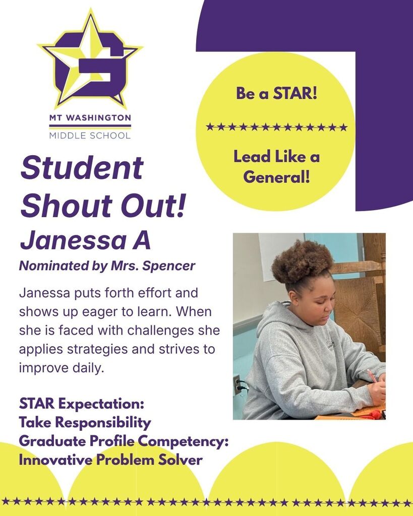 MWMS Student Shout Out!